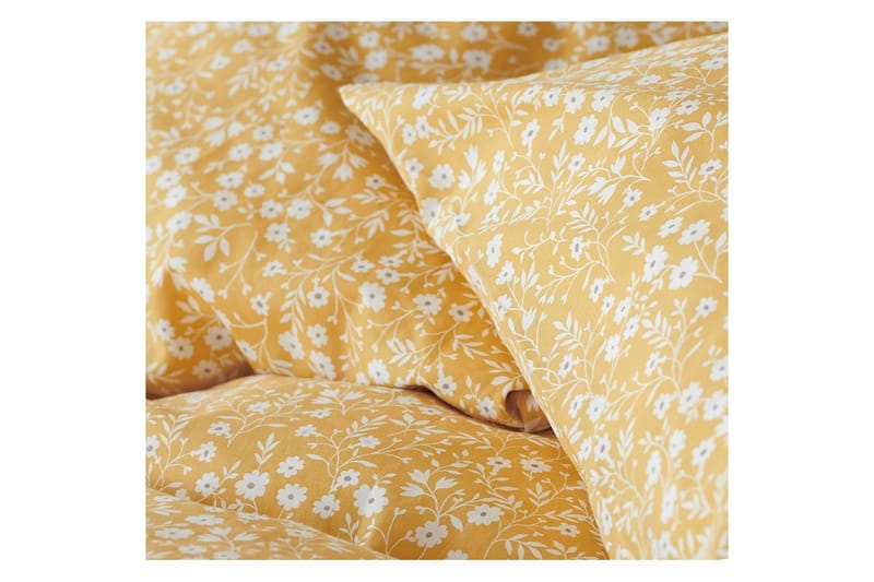Dynebetræk Enkeltseng 2-Dele Hedda - Gul - Tekstiler - Sengetøj - Sengesæt & dynesæt