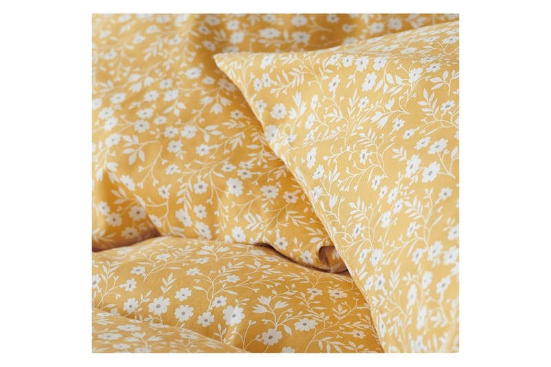 Dynebetræk Enkeltseng 2-Dele Hedda - Gul - Tekstiler - Sengetøj - Sengesæt & dynesæt