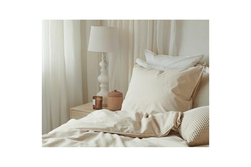 Dynebetræk Enkeltseng 2-Dele Humble - Beige - Tekstiler - Sengetøj - Sengesæt & dynesæt