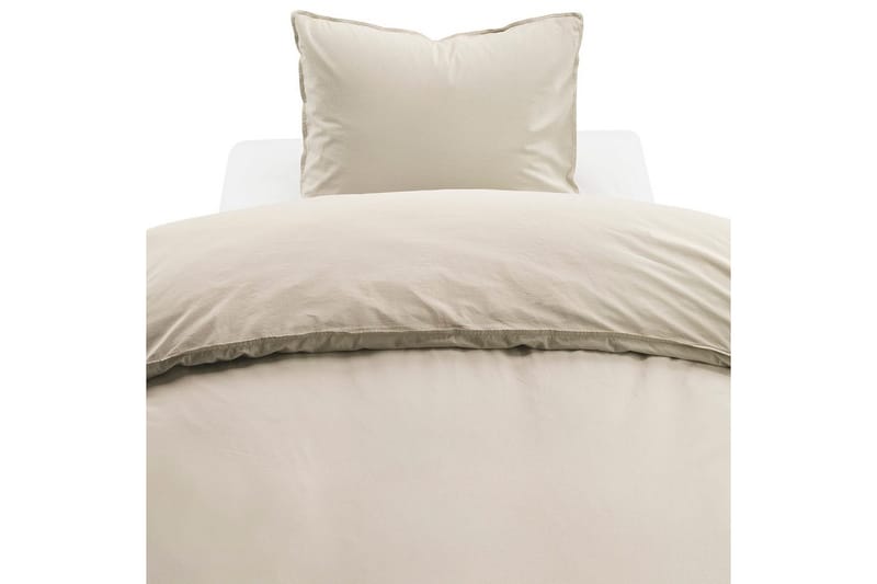 Dynebetræk Enkeltseng 2-Dele Humble - Beige - Tekstiler - Sengetøj - Sengesæt & dynesæt