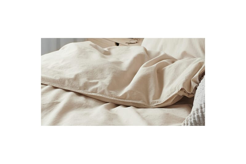Dynebetræk Enkeltseng 2-Dele Humble - Beige - Tekstiler - Sengetøj - Sengesæt & dynesæt