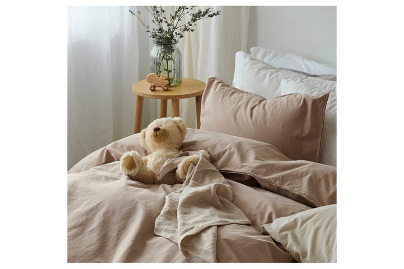 Dynebetræk Enkeltseng 2-Dele Humble - Brun - Tekstiler - Sengetøj - Sengesæt & dynesæt