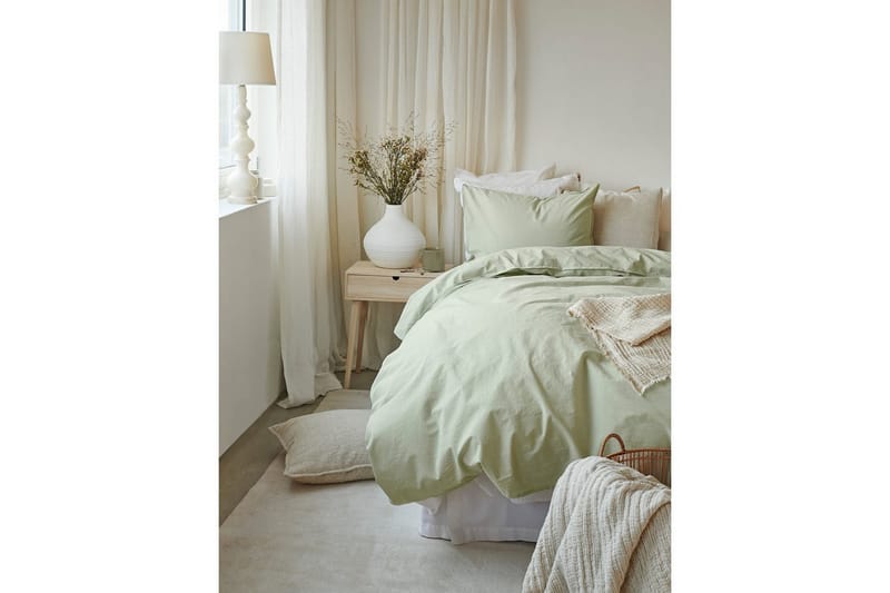 Dynebetræk Enkeltseng 2-Dele Humble - Grøn - Tekstiler - Sengetøj - Sengesæt & dynesæt
