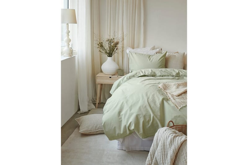 Dynebetræk Enkeltseng 2-Dele Humble - Grøn - Tekstiler - Sengetøj - Sengesæt & dynesæt