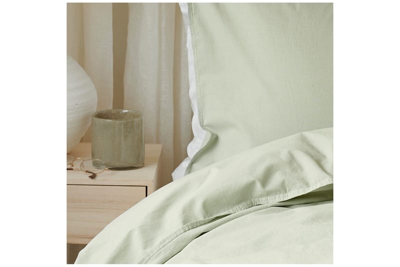 Dynebetræk Enkeltseng 2-Dele Humble - Grøn - Tekstiler - Sengetøj - Sengesæt & dynesæt