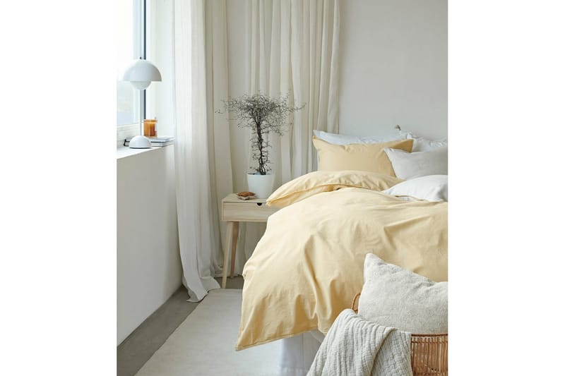 Dynebetræk Enkeltseng 2-Dele Humble - Gul - Tekstiler - Sengetøj - Sengesæt & dynesæt