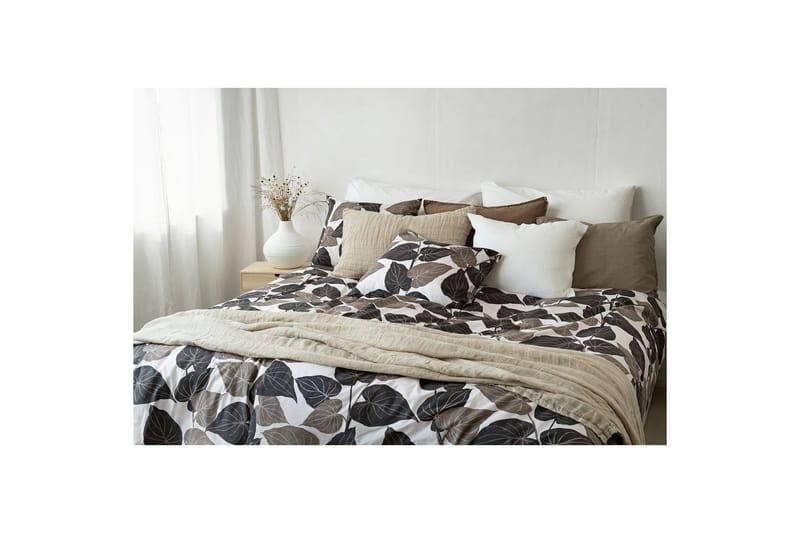 Dynebetræk Enkeltseng 2-Dele Levi - Brun - Tekstiler - Sengetøj - Sengesæt & dynesæt
