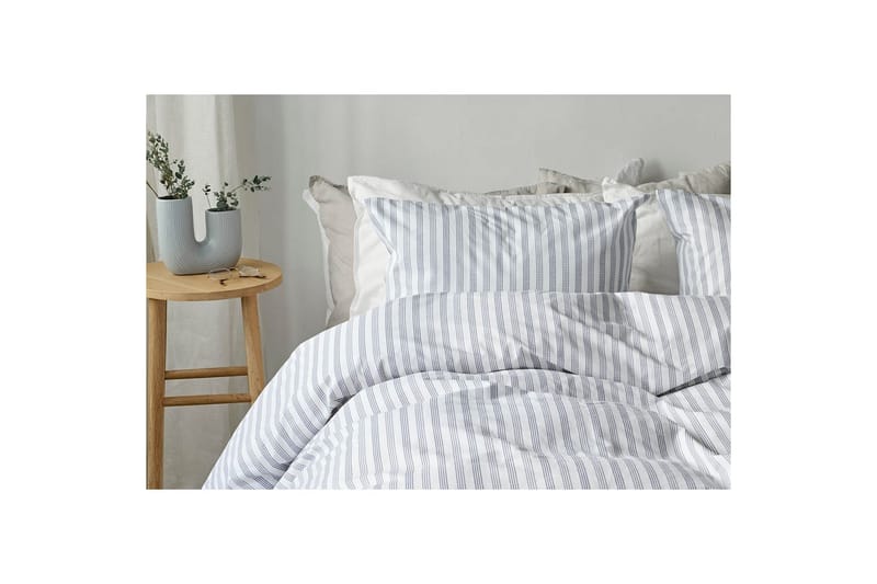 Dynebetræk Enkeltseng 2-Dele Mirjam - Blå - Tekstiler - Sengetøj - Sengesæt & dynesæt