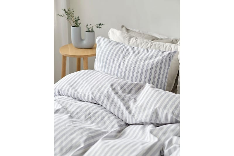 Dynebetræk Enkeltseng 2-Dele Mirjam - Blå - Tekstiler - Sengetøj - Sengesæt & dynesæt