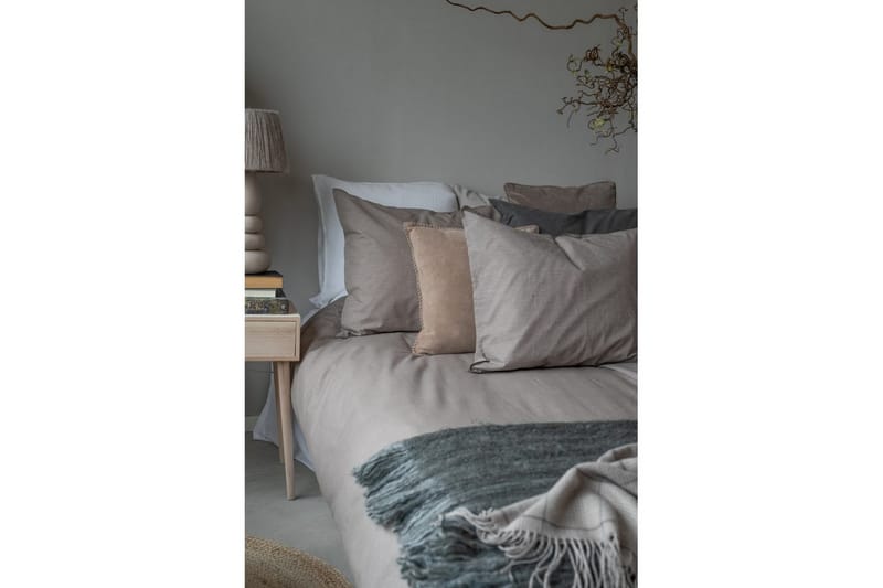 Dynebetræk Enkeltseng 2-Dele Vasket - Brun - Tekstiler - Sengetøj - Sengesæt & dynesæt