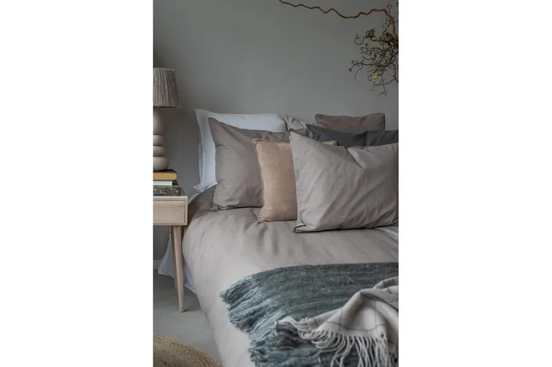 Dynebetræk Enkeltseng 2-Dele Vasket - Brun - Tekstiler - Sengetøj - Sengesæt & dynesæt