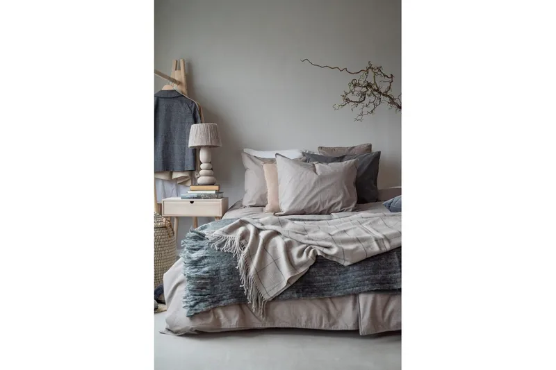 Dynebetræk Enkeltseng 2-Dele Vasket - Brun - Tekstiler - Sengetøj - Sengesæt & dynesæt