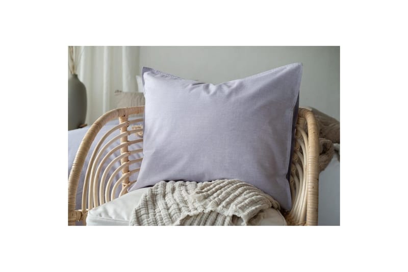 Dynebetræk Enkeltseng 2-Dele Vasket - Lilla - Tekstiler - Sengetøj - Sengesæt & dynesæt