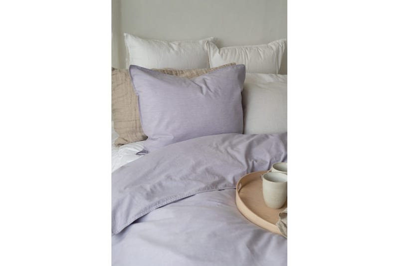Dynebetræk Enkeltseng 2-Dele Vasket - Lilla - Tekstiler - Sengetøj - Sengesæt & dynesæt