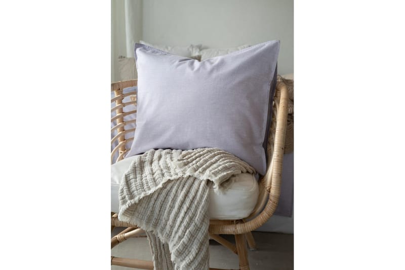 Dynebetræk Enkeltseng 2-Dele Vasket - Lilla - Tekstiler - Sengetøj - Sengesæt & dynesæt