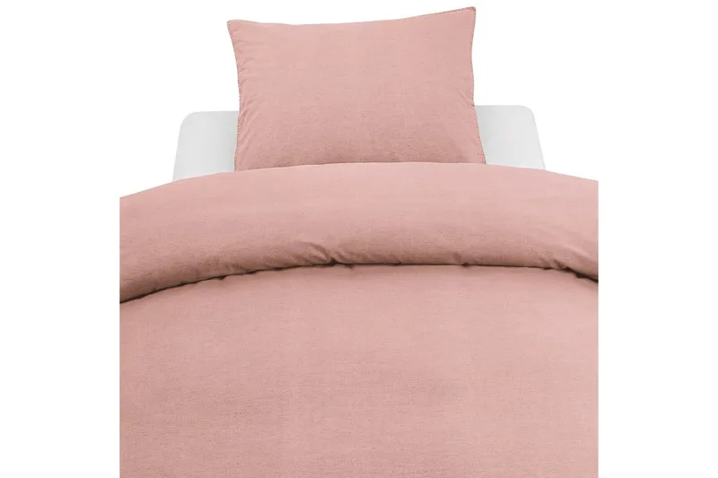Dynebetræk Enkeltseng 2-Dele Vasket - Ny Rosa - Tekstiler - Sengetøj - Sengesæt & dynesæt
