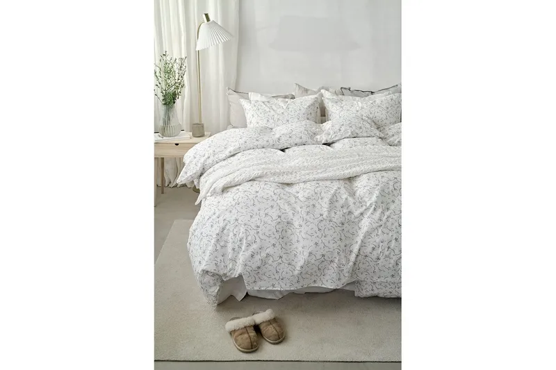 Dynebetræk Enkeltseng 2-Dele Vilja - Blå - Tekstiler - Sengetøj - Sengesæt & dynesæt