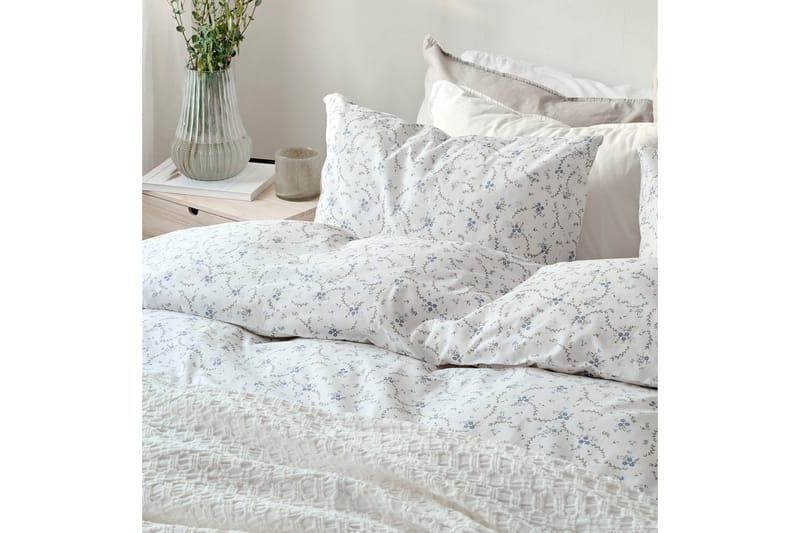 Dynebetræk Enkeltseng 2-Dele Vilja - Blå - Tekstiler - Sengetøj - Sengesæt & dynesæt