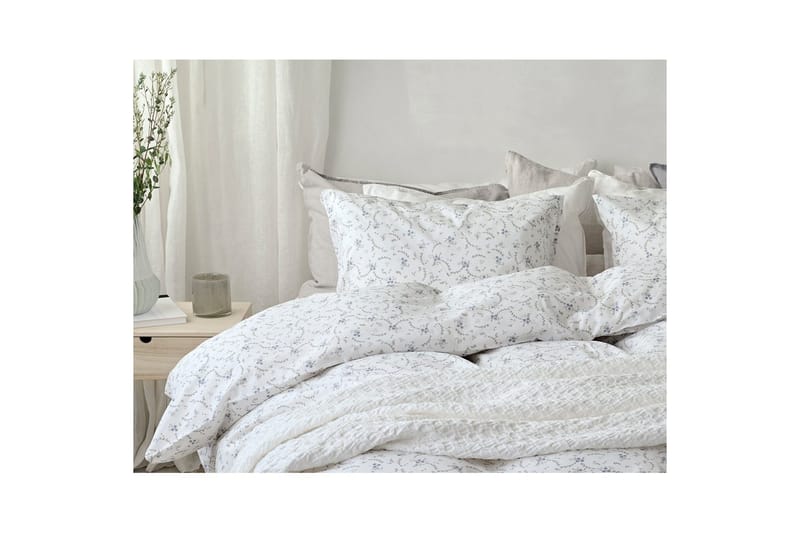 Dynebetræk Enkeltseng 2-Dele Vilja - Blå - Tekstiler - Sengetøj - Sengesæt & dynesæt