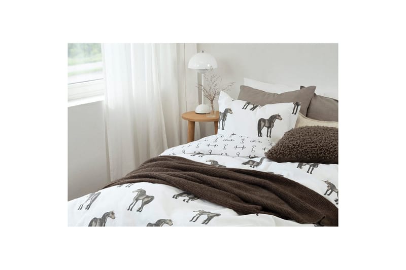 Dynebetræk Enkeltseng 2-Dele Wendy Brun - Tekstiler - Sengetøj - Sengesæt & dynesæt