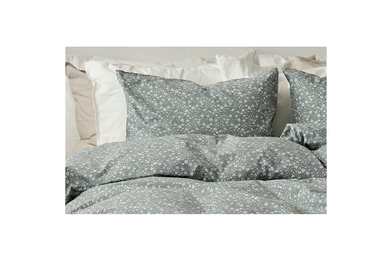 Dynebetræk Enkeltseng 2-Delers Rita Flower Grøn - Tekstiler - Sengetøj - Sengesæt & dynesæt