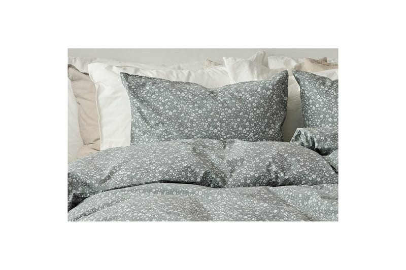 Dynebetræk Enkeltseng 2-Delers Rita Flower Grøn - Tekstiler - Sengetøj - Sengesæt & dynesæt