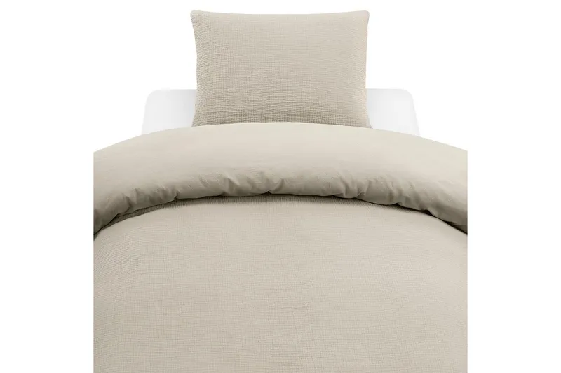 Dynebetræk Enkeltseng 2-Delers Rolling, Sand