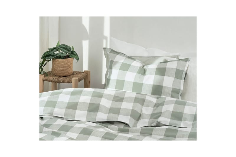 Dynebetræk Enkeltseng 2-Delers Ruta Grøn - Tekstiler - Sengetøj - Sengesæt & dynesæt