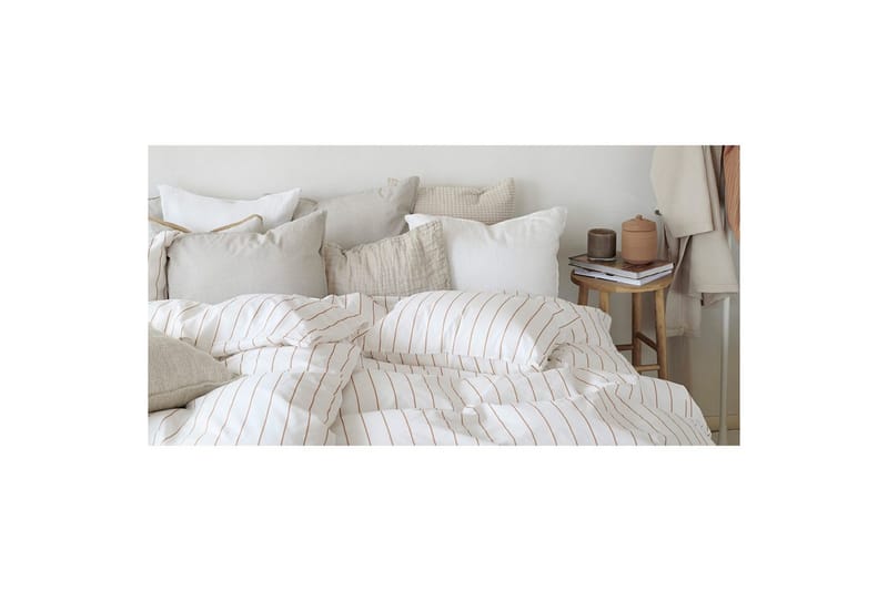 Dynebetræk Enkeltseng 2-Delers Saga - Orange - Tekstiler - Sengetøj - Sengesæt & dynesæt