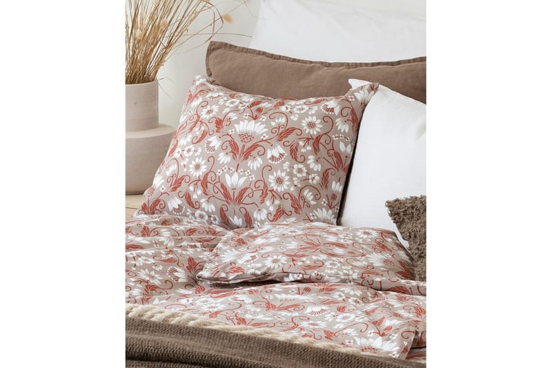 Dynebetræk Enkeltseng 2-Delers Siljan Grå - Grå - Tekstiler - Sengetøj - Sengesæt & dynesæt