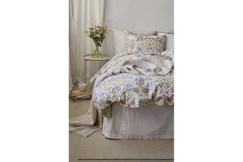 Dynebetræk Enkeltseng 2-Delers Sommerblomster Multi - Tekstiler - Sengetøj - Sengesæt & dynesæt