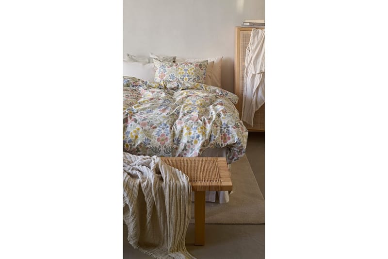 Dynebetræk Enkeltseng 2-Delers Sommerblomster Multi - Tekstiler - Sengetøj - Dyne