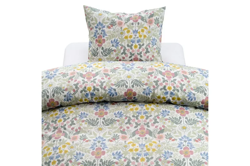 Dynebetræk Enkeltseng 2-Delers Sommerblomster Multi, undefined