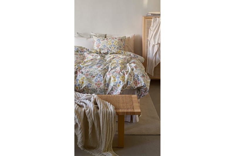 Dynebetræk Enkeltseng 2-Delers Sommerblomster Multi - Tekstiler - Sengetøj - Dyne