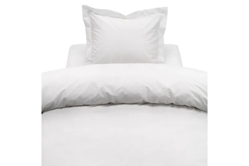 Dynebetræk Enkeltseng 2-dels Egyptisk Bomuld Hvid, undefined