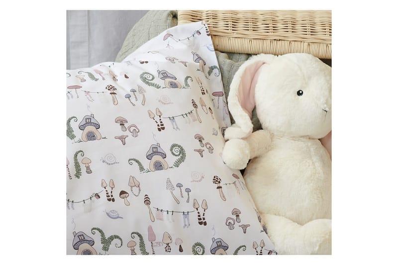 Dynebetræk Enkeltseng 2-dels Fingal Pastel - Tekstiler - Børnetekstiler - Sengetøj til børn - Tremmeseng sengetøj - Lagen tremmeseng