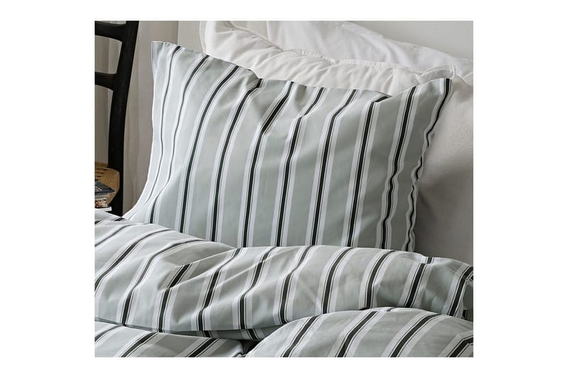 Dynebetræk Enkeltseng 2-dels Sunnan Rand - Grøn - Tekstiler - Sengetøj - Sengesæt & dynesæt