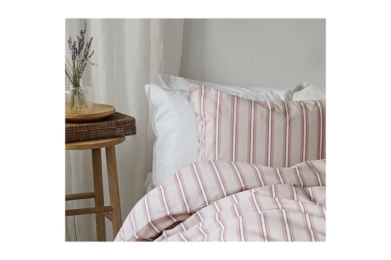 Dynebetræk Enkeltseng 2-dels Sunnan Rand - Rosa - Tekstiler - Sengetøj - Sengesæt & dynesæt