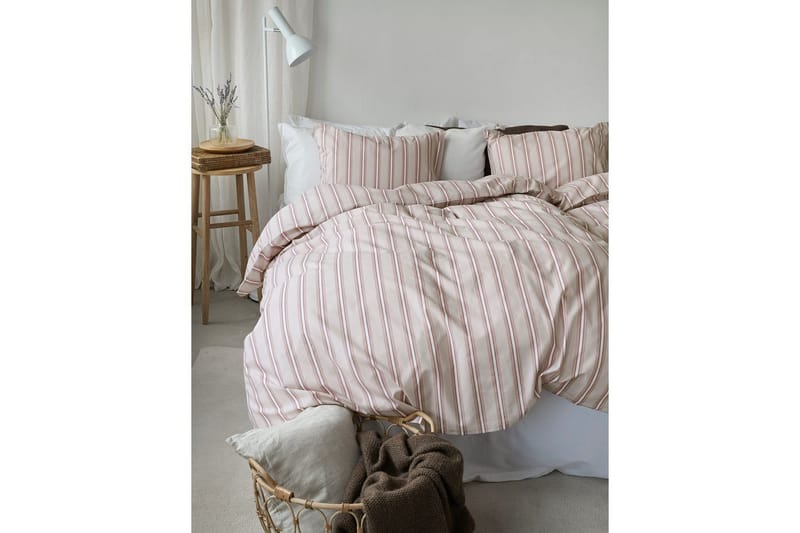 Dynebetræk Enkeltseng 2-dels Sunnan Rand - Rosa - Tekstiler - Sengetøj - Sengesæt & dynesæt