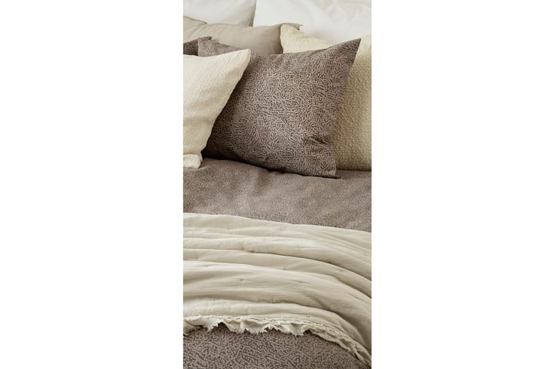 Dynebetræk Enkeltseng 2-dels Sylvi - Brun - Tekstiler - Sengetøj - Sengesæt & dynesæt