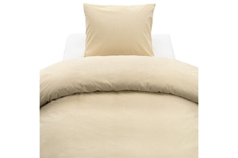 Dynebetræk Enkeltseng 2-dels Thelma Stripe, Gul