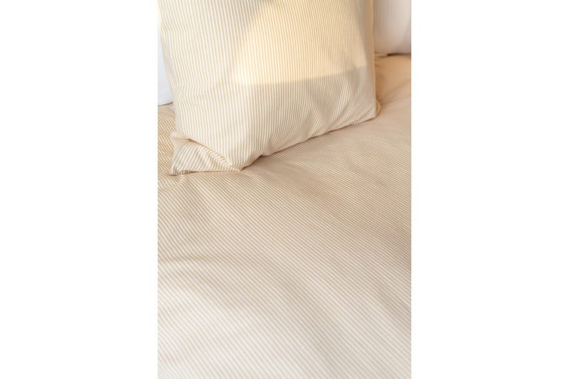 Dynebetræk Enkeltseng 2-dels Thelma Stripe - Gul - Tekstiler - Sengetøj - Sengesæt & dynesæt