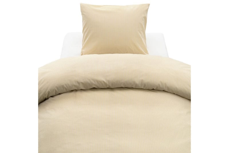 Dynebetræk Enkeltseng 2-dels Thelma Stripe, Gul