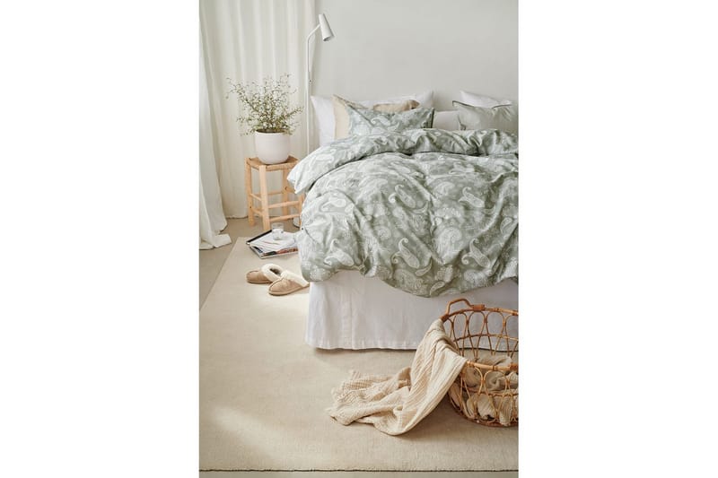 Dynebetræk Enkeltseng 2-dels Tilly - Grøn - Tekstiler - Sengetøj - Sengesæt & dynesæt