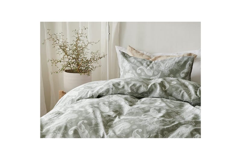 Dynebetræk Enkeltseng 2-dels Tilly - Grøn - Tekstiler - Sengetøj - Sengesæt & dynesæt
