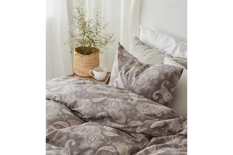 Dynebetræk Enkeltseng 2-dels Tilly Sand - Tekstiler - Sengetøj - Dyne