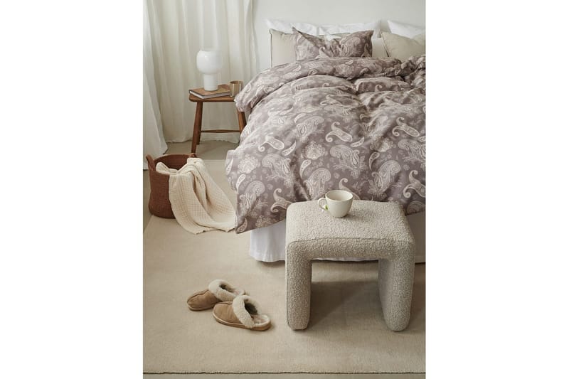 Dynebetræk Enkeltseng 2-dels Tilly Sand - Tekstiler - Sengetøj - Dyne