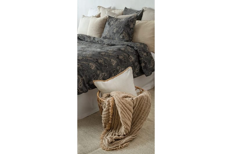 Dynebetræk Enkeltseng 2-dels Tilly - Sort - Tekstiler - Sengetøj - Sengesæt & dynesæt