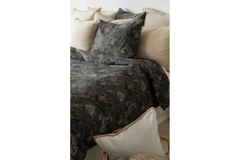 Dynebetræk Enkeltseng 2-dels Tilly - Sort - Tekstiler - Sengetøj - Sengesæt & dynesæt