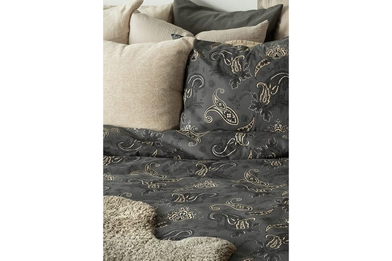 Dynebetræk Enkeltseng 2-dels Tilly - Sort - Tekstiler - Sengetøj - Sengesæt & dynesæt